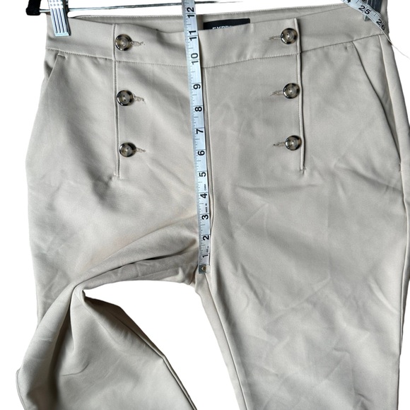 Express Womens Tan Ankle Midrise Sailor Pants Size 8S - Picture 9 of 13